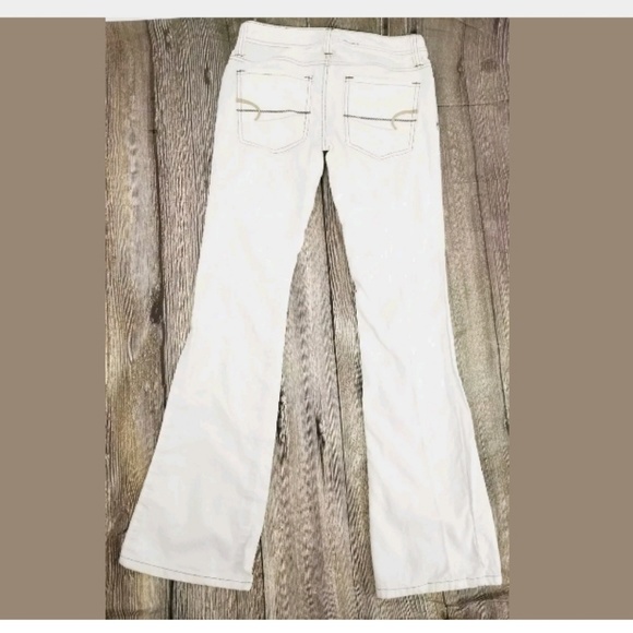 American Eagle Size 0 Cream Cord Boot Cut Pants - Picture 3 of 5